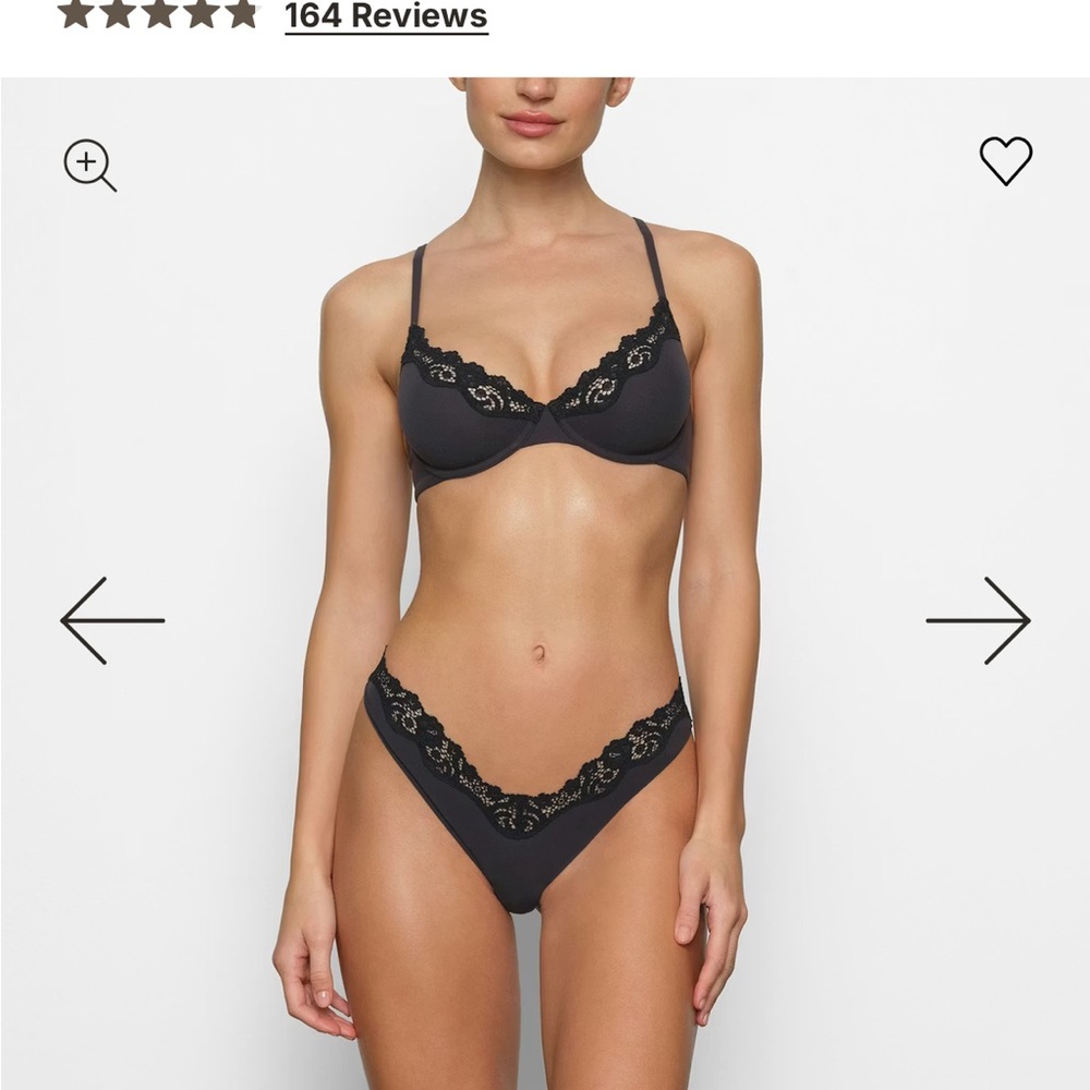 SKIMS Fits Everybody Lace Underwire Bra 38DD